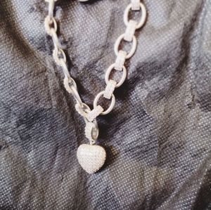 Silver Heart Bracelet